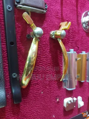 Window Fasteners Black and Gold