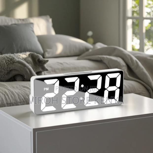 Led Mirror Clock