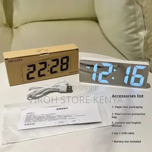 Gaosiio Digital Led Mirror Alarm Clock