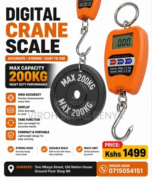 Digital Crane Scale 200kgs + Battery