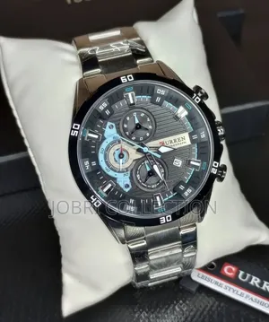 Stainless Steel Curren Chronograph Wrist Watch