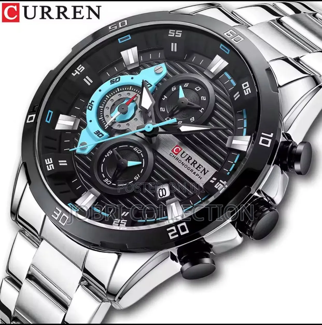 Stainless Steel Curren Chronograph Wrist Watch