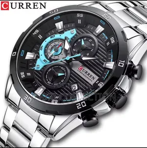 Stainless Steel Curren Chronograph Wrist Watch