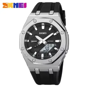 Skmei Silver Face Gents Wrist Watch