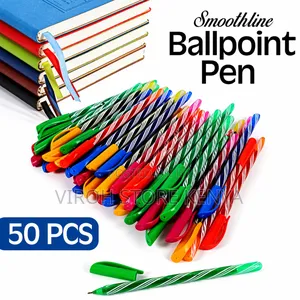 Obama Smoothline 50pcs Blue Biro Pens