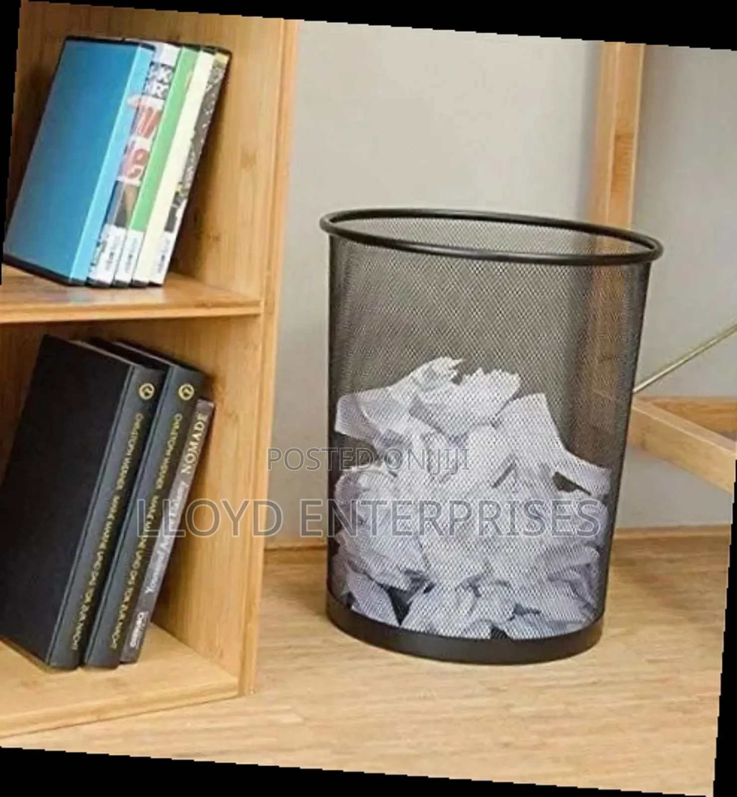 Metallic Mesh Office Dustbin
