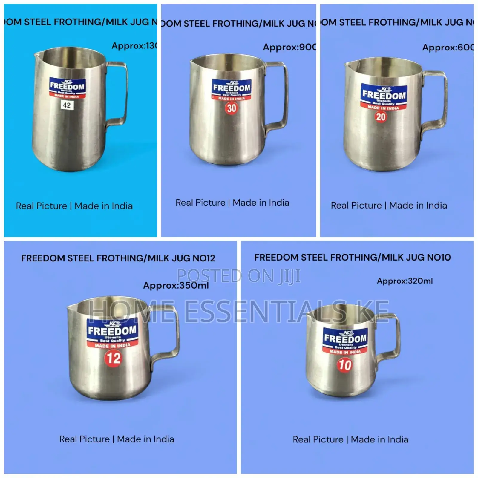 Stainless Frothing Pitcher/Milk Jug-300ml, 350ml,600ml,900ml,1300ml