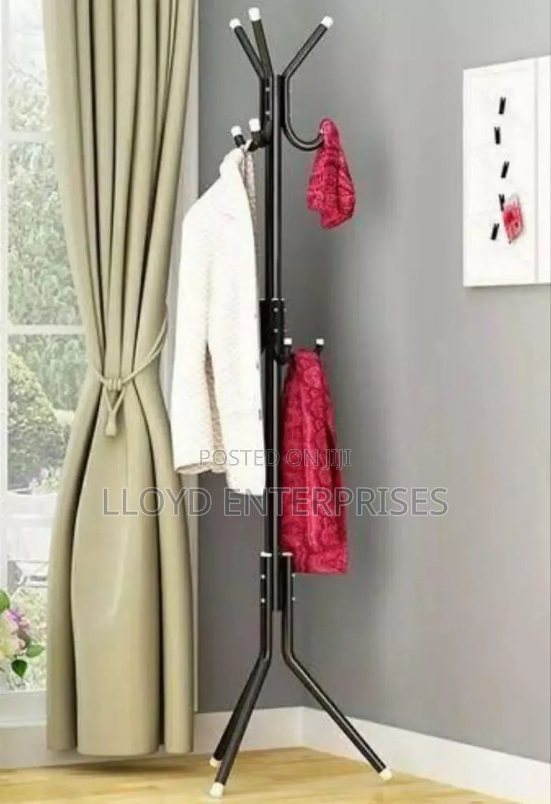 Black Metallic Coat Hanger