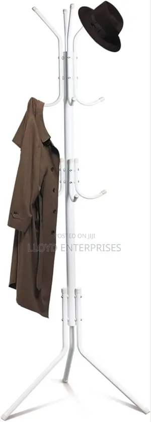 White Metallic Coat Hanger
