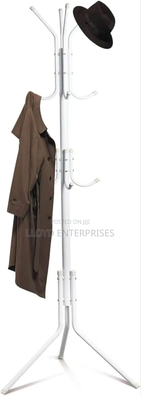 White Metallic Coat Hanger
