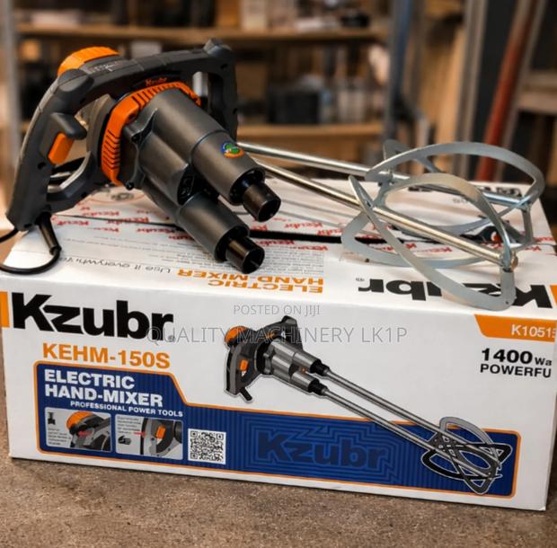 Kzubr Double Paddle Paint Mixer 1800w Heavy Duty Electric Mixer - main view