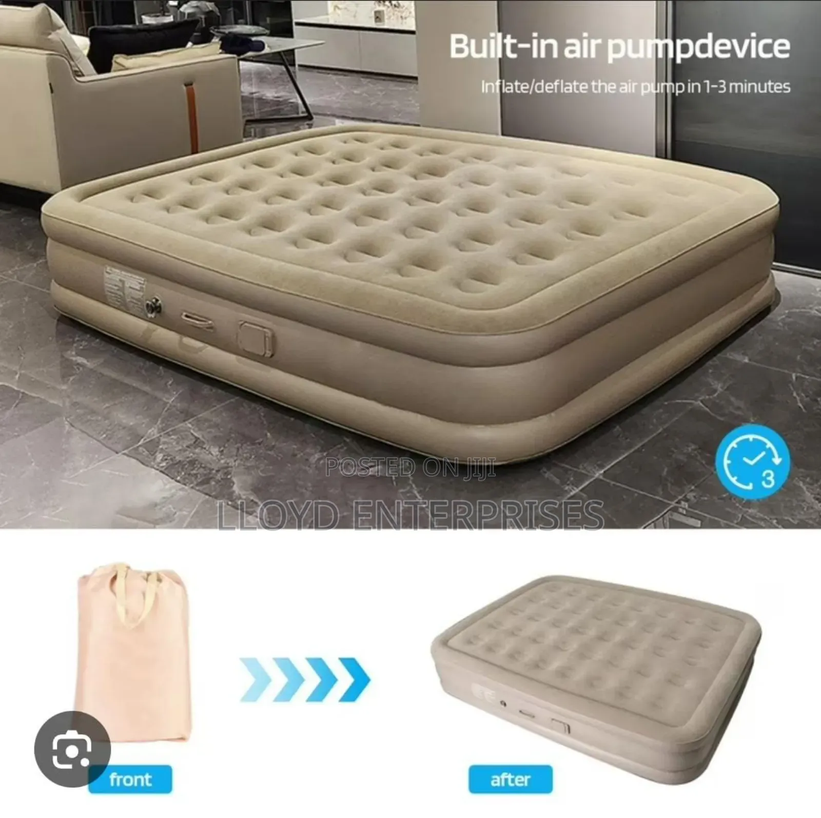 Self Inflating/Deflating 5x6 40cm Thick Mattress