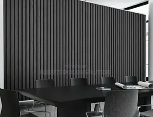 Gray Fluted Wallpaper
