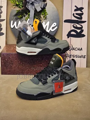 Spot New Air Jordan 4 Leather Sneakers