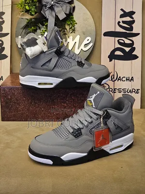 High Quality Air Jordan 4 Leather Sneakers