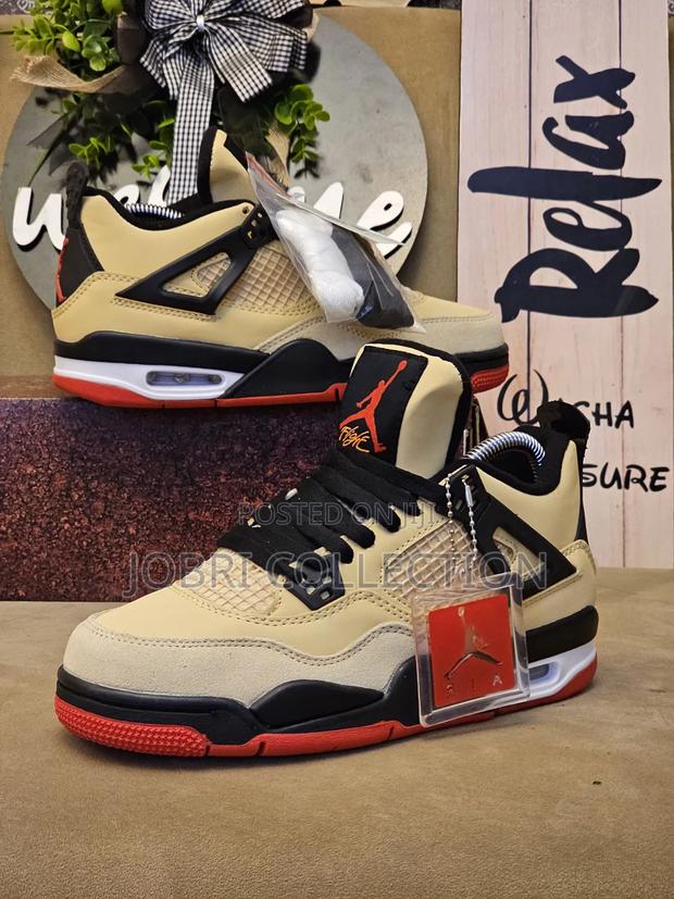 High Quality Air Jordan 4 Leather Sneakers - thumbnail 2