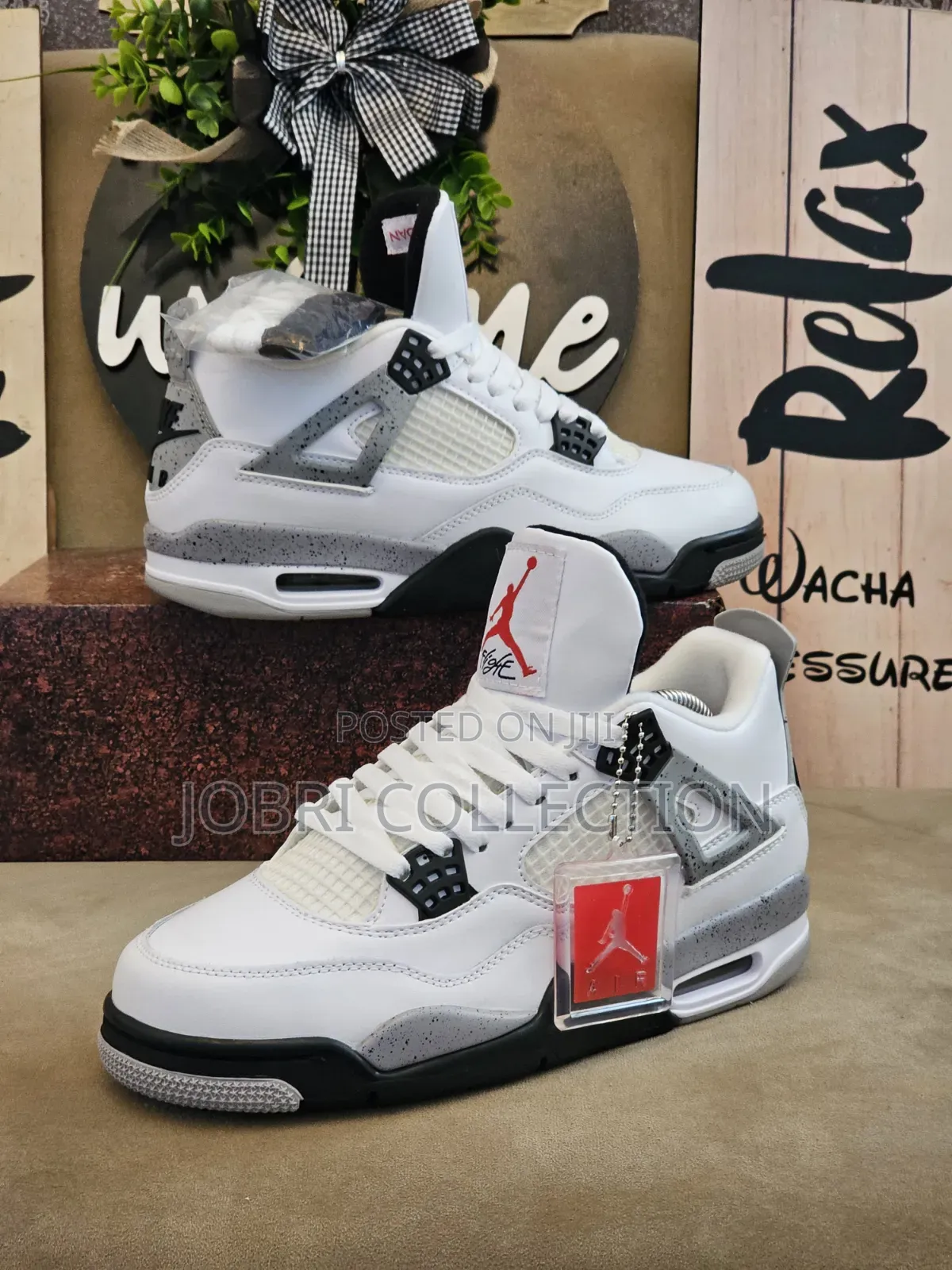 High Quality Air Jordan 4 Leather Sneakers