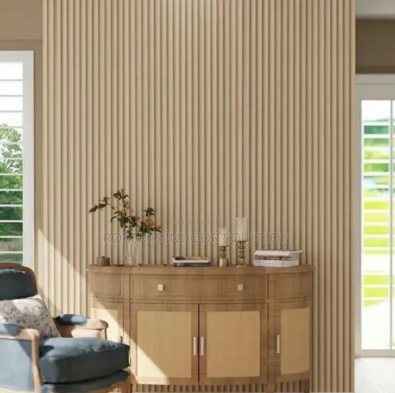 Vertical Ribbed Accent Wallpaper