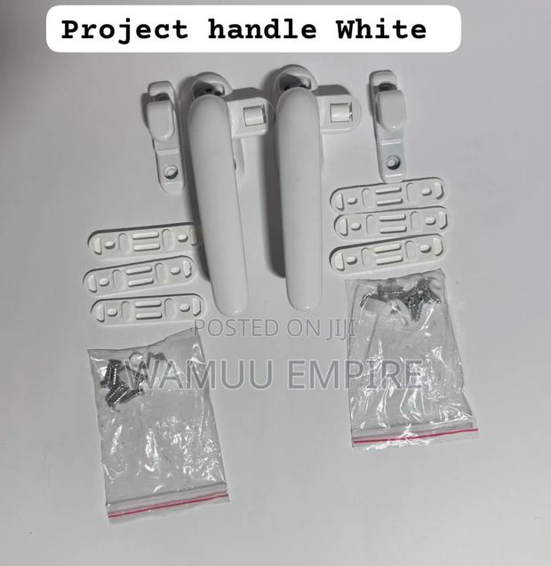 White Aluminium Window Handles - main view