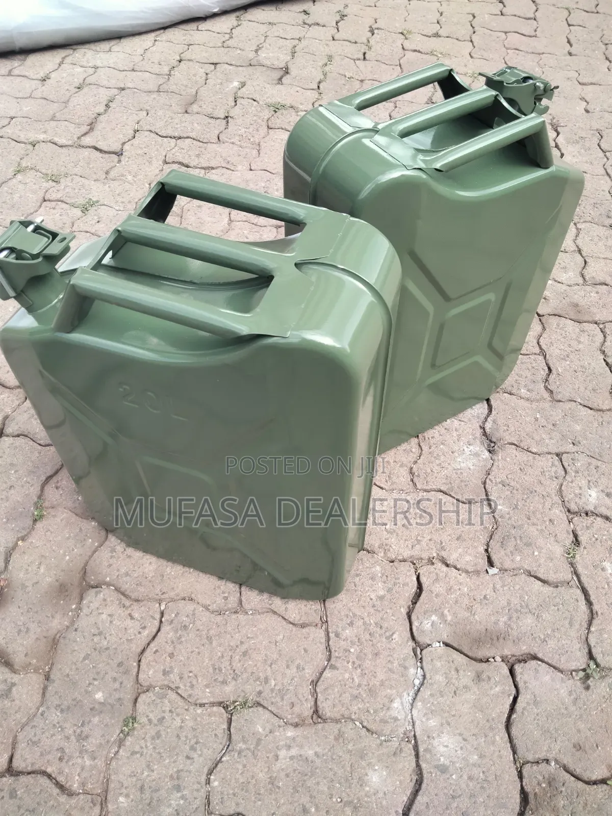 Green Metallic Fuel Jerrycan