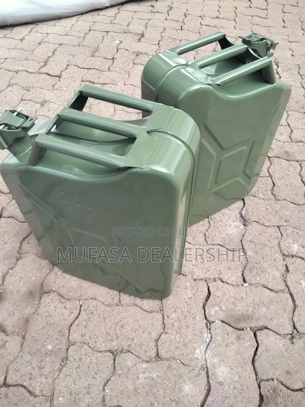 Green Metallic Fuel Jerrycan