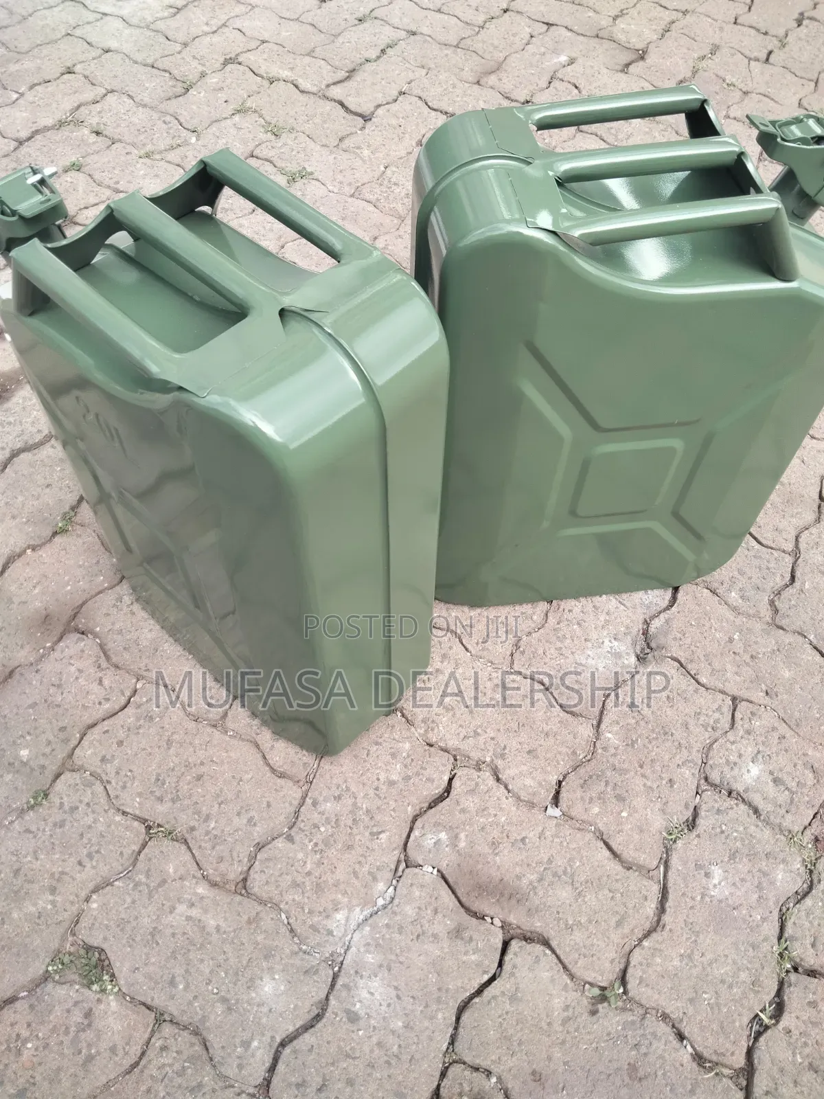 Green Metallic Fuel Jerrycan