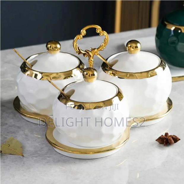 Nordic Ceramic Household Kitchen Seasoning Jars_cu
