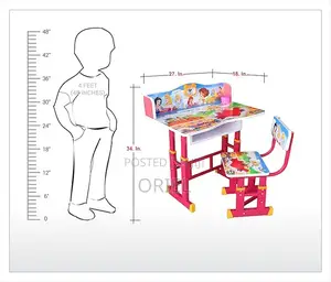 Kids Furniture : Adjusted Kids Writing Study Desk Chair
