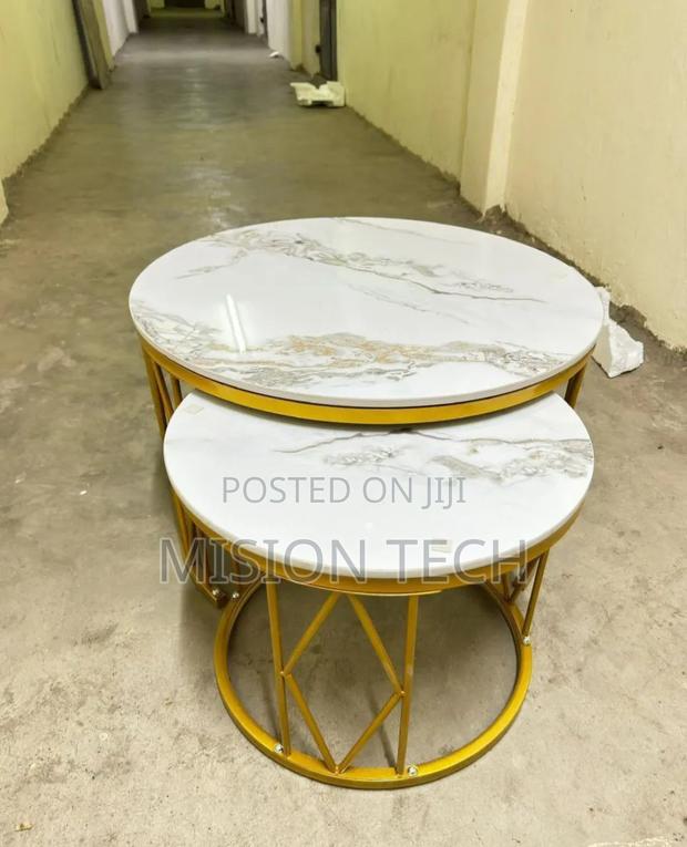 Modern Luxury 2in1 Pure Marble Nesting Tables.* - main view