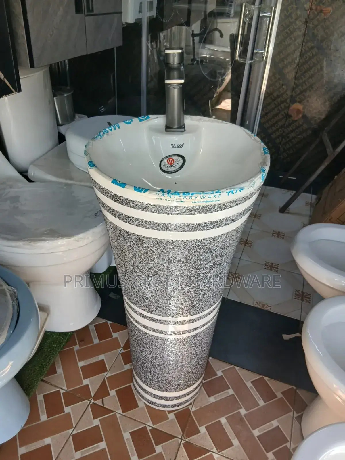 Classy Hand Wash Sink-Grey and White