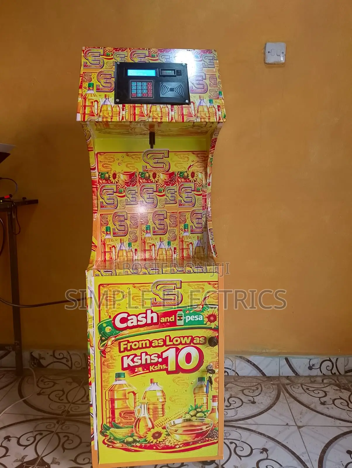 Cooking Oil Atm With Both Cash ,M-Pesa and Back-Up Battery