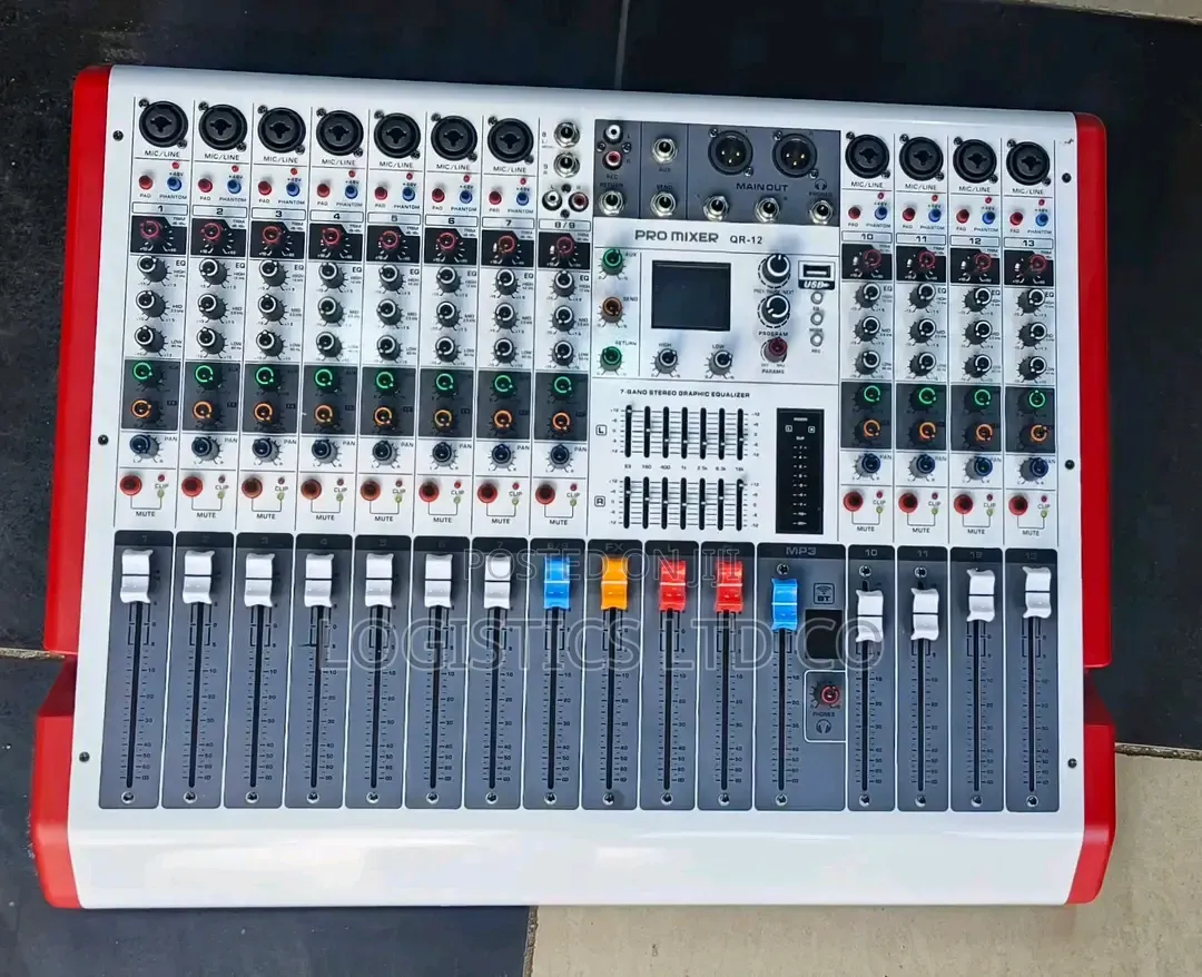 Pro Mixer Qr-12 13 Channels Powered Mixer