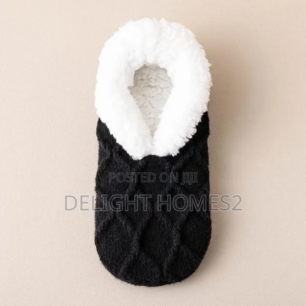 Thickened Fleece Women's Floor Socks_ Cu