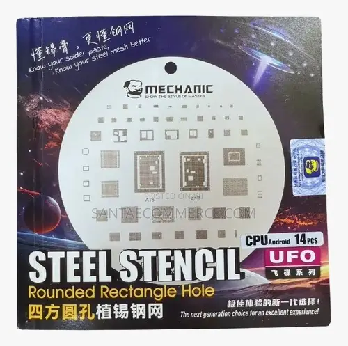 Precision Pro Steel Stencil – Rounded Rectangle Hole (14pcs Set)
