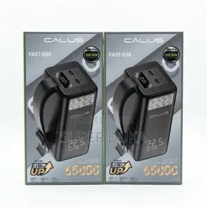 Calus Fast-E65 65000mah Power Bank – 22.5w Fast Charging – Flashlight