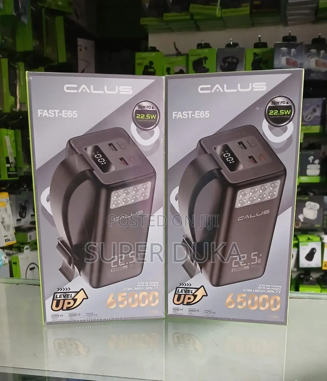 Calus Fast-E65 65000mah Power Bank – 22.5w Fast Charging – Flashlight