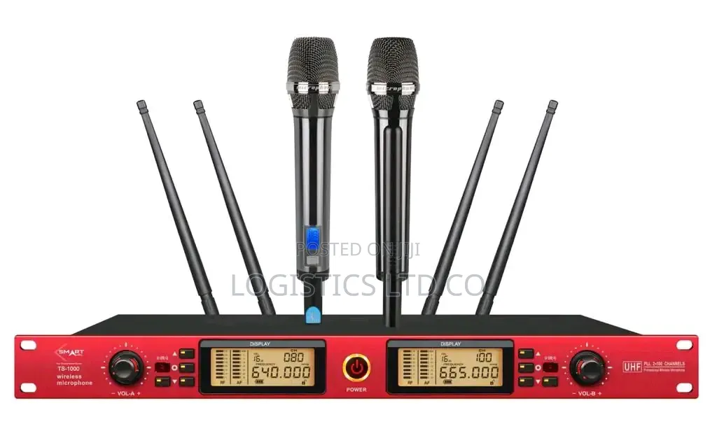 Smartaudio Ts-1000 Dual Dynamic Uhf Wireless Microphone