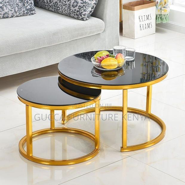 Twinned Marble Top Reception Guest Coffee Table - thumbnail 7