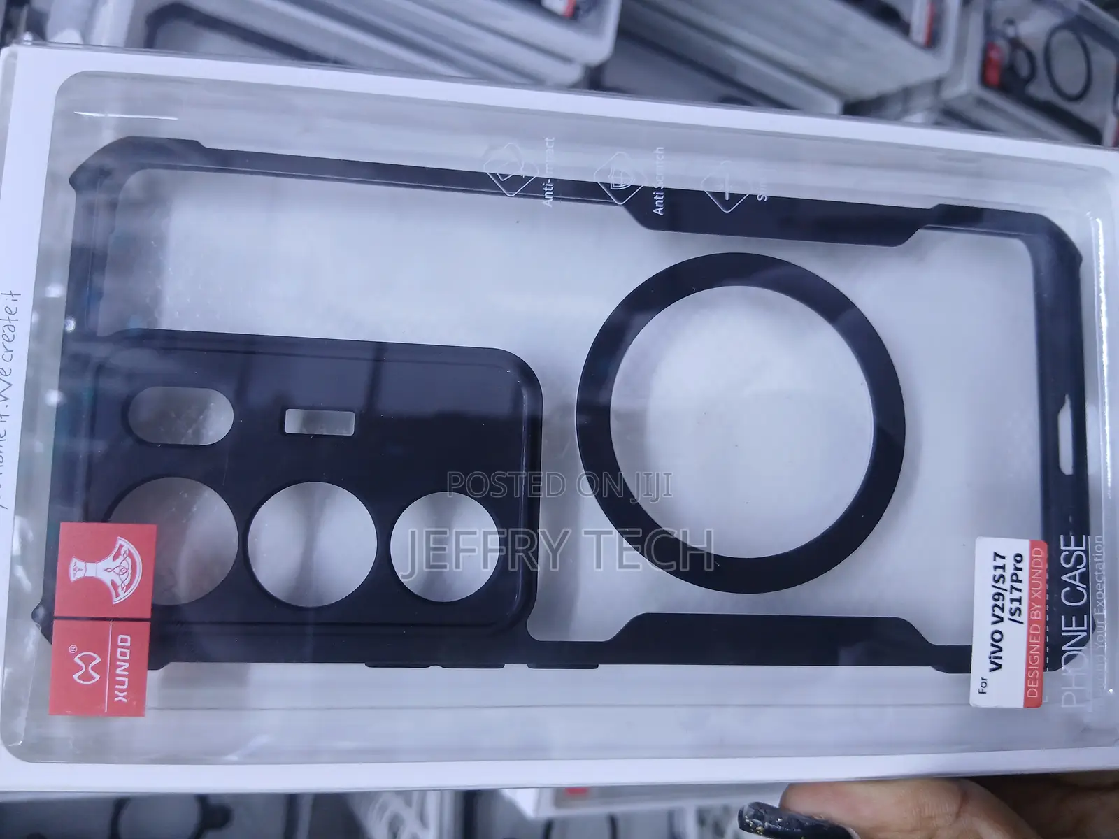 Undd Shockproof Clear Case Compatible With Vivo V29, S17, and S17 Pro