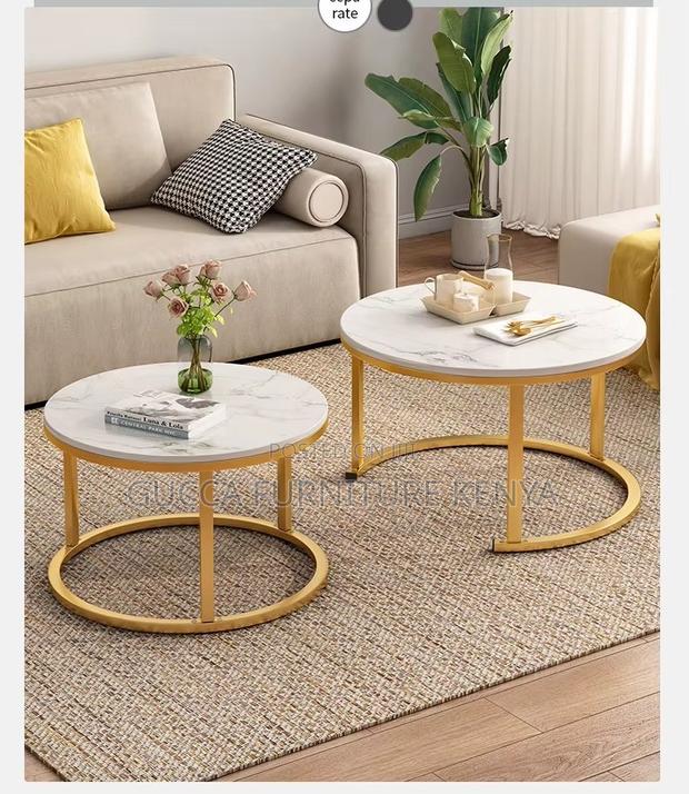 Twinned Marble Top Reception Guest Coffee Table - thumbnail 10