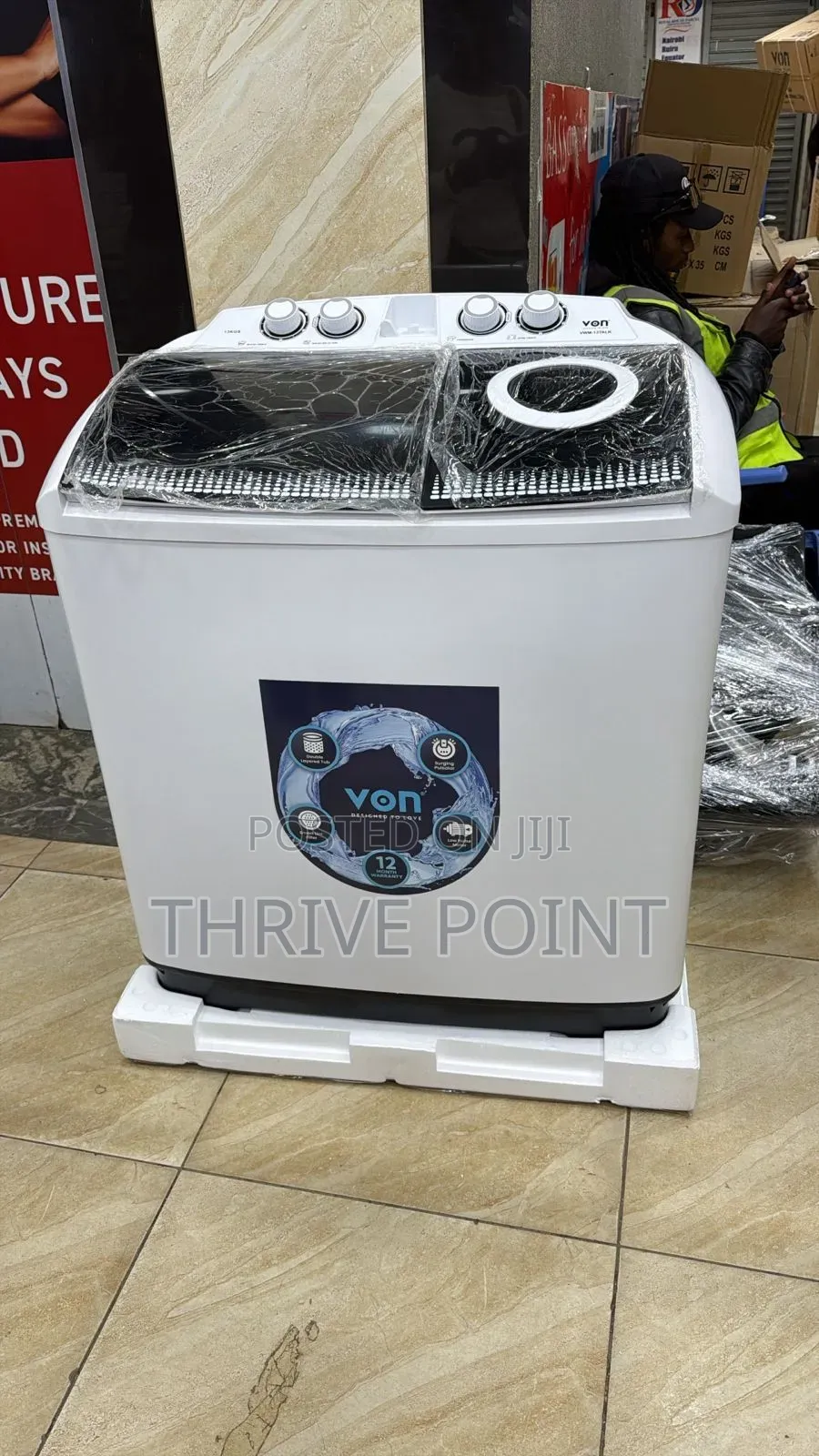 Von 13kg Twin Tub Washing Machine
