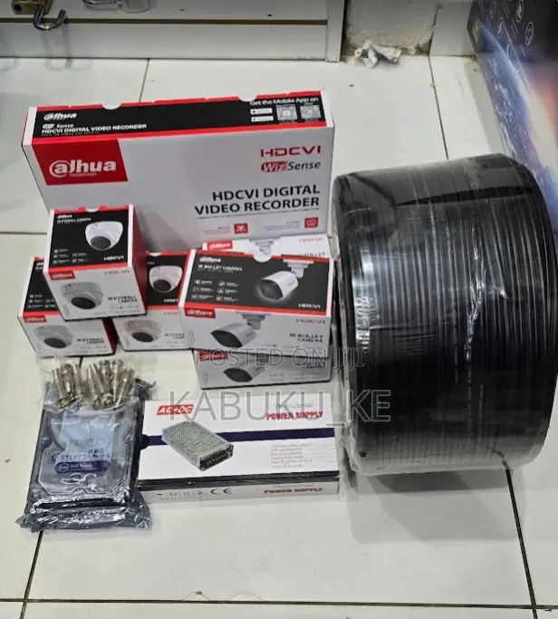 Dahua 4 Channel Complete Kit Camera Set CCTV Security Full Hd 1080p