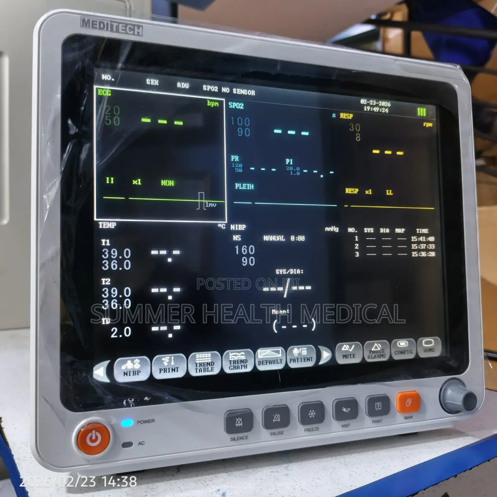 Meditech 5 Parameters Patient Monitor