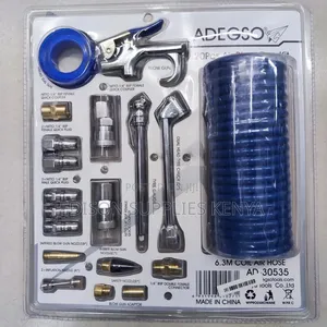 Air Blow Gun Kit 20pcs Spray Air Compressor Hose Nozzles Tire Inflator