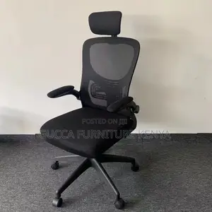 Modern Mesh Swivel Chair With Headrest