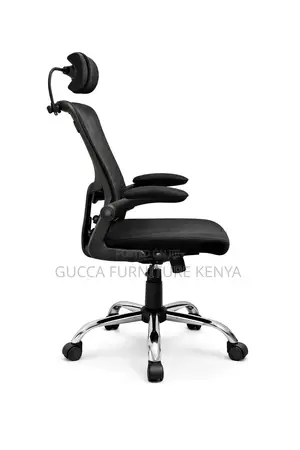 Modern Mesh Swivel Chair With Headrest