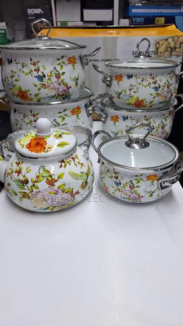12pcs Enamel Cookware Set at Sh8399
