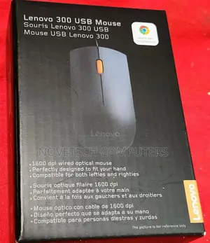 Lenovo 300 Wired Usb Mouse - Black - Gx30m39704