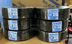 Black Rg6 Astel Coaxial Cable – 100 Metres - Aw