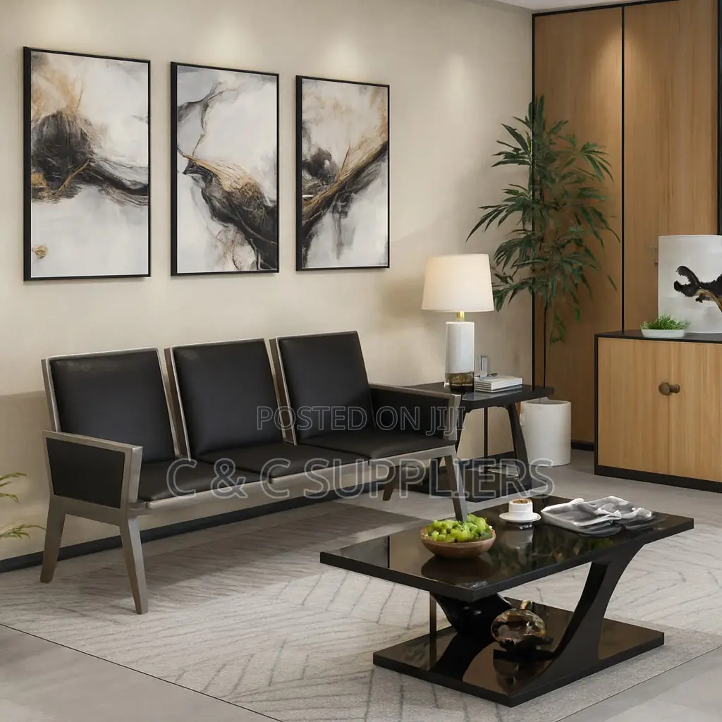 3-Seater Reception Bench - C C Suppliers Airport Benches Price